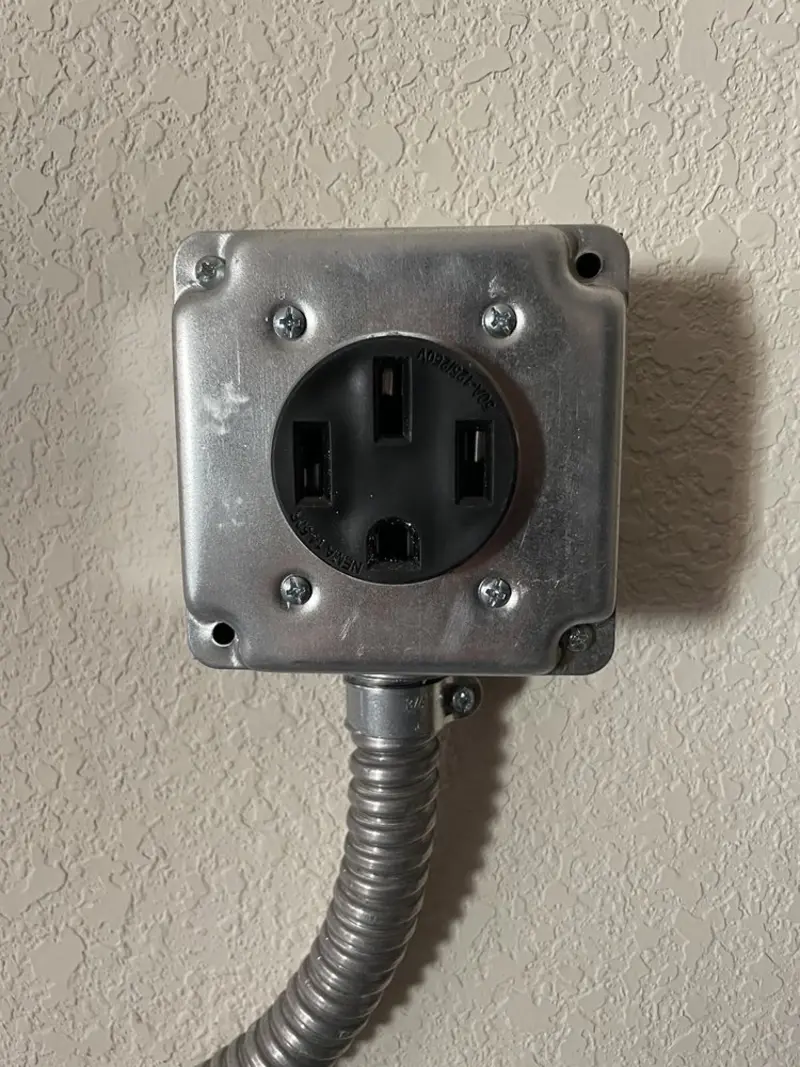 NEMA 14-50 outlet installed for Smart Home Electrical in Huntingburg
